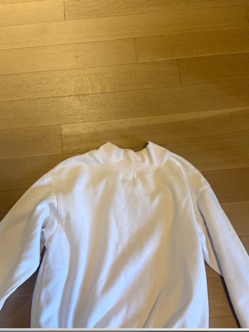 Thermal Shirt White Long Sleeve Turtleneck Sweater Basic